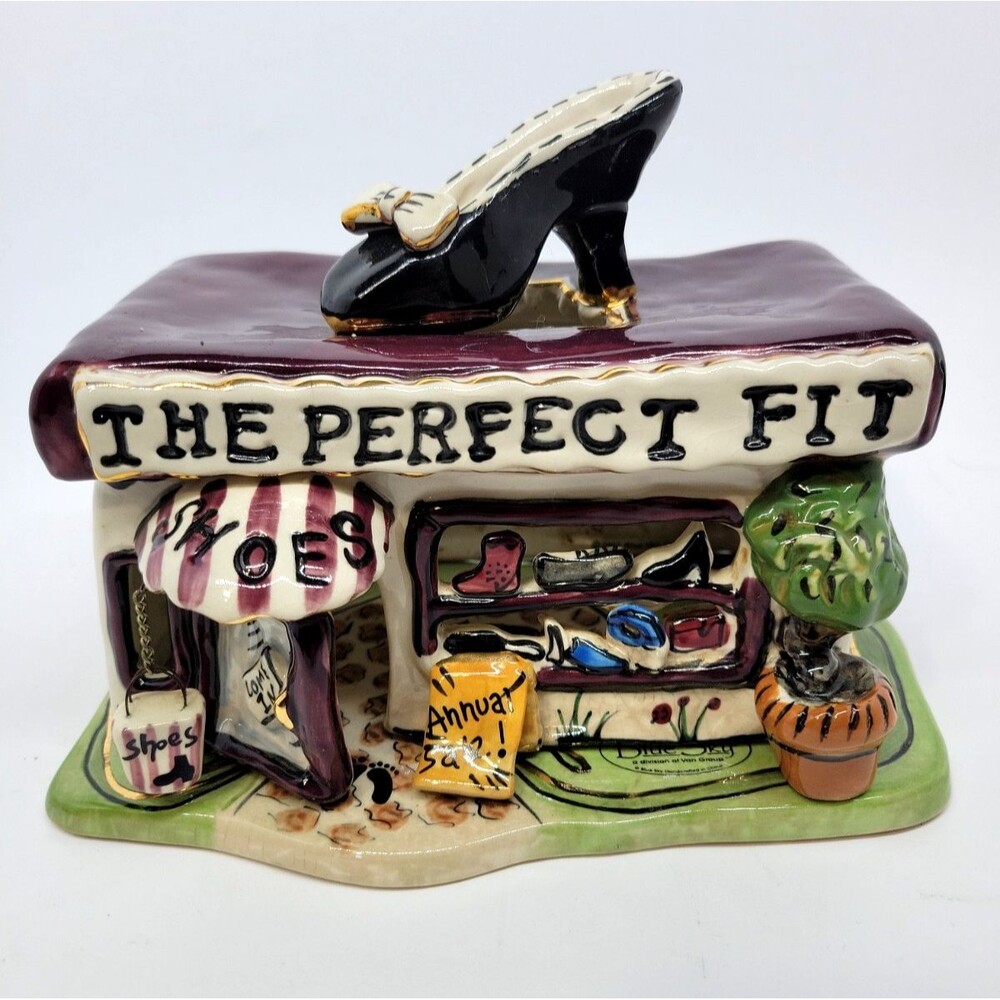 Blue Sky The Perfect Fit Shoe Shop Tea Light Nightlight VGC